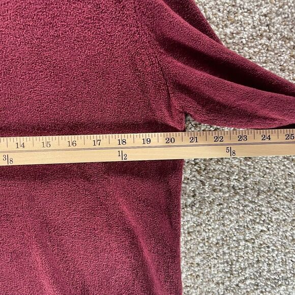 J Jill Sweater Womens Medium Red V Neck Pullover Wearever Collection Ladies Prep - Picture 7 of 12